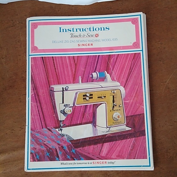 Vintage Original Singer Instruction Booklet for Touch & Sew 635 (1968) - Picture 4 of 12